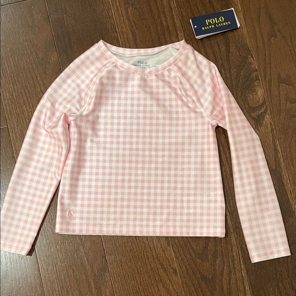 Polo Ralph Lauren Other - Girls Ralph Lauren Pink Gingham Rash Guard